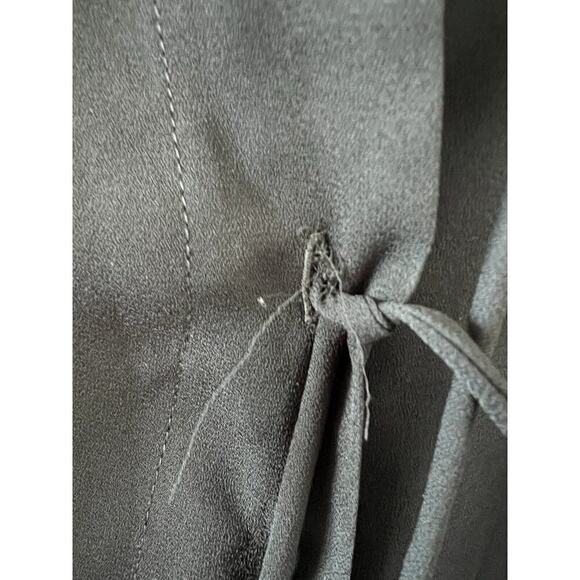 Biyan Silk Black Sheer Blouse Size Medium Long Sleeve Flowy Boho - Picture 6 of 6